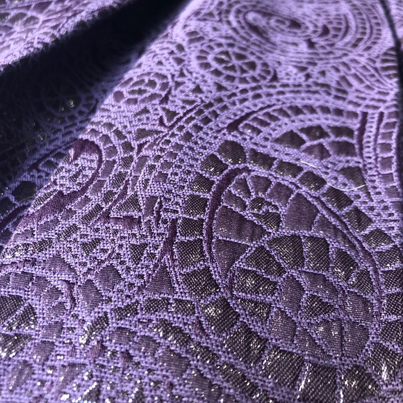 Banana Republic Dress Purple Cocktail Cap Sleeve - Picture 7 of 8